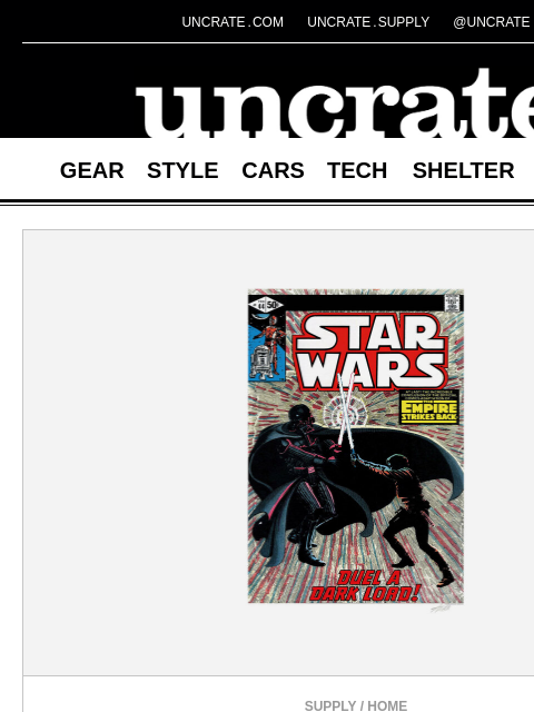 uncrate newsletter: Stan Lee-Signed Star Wars #44 Comic Print & more