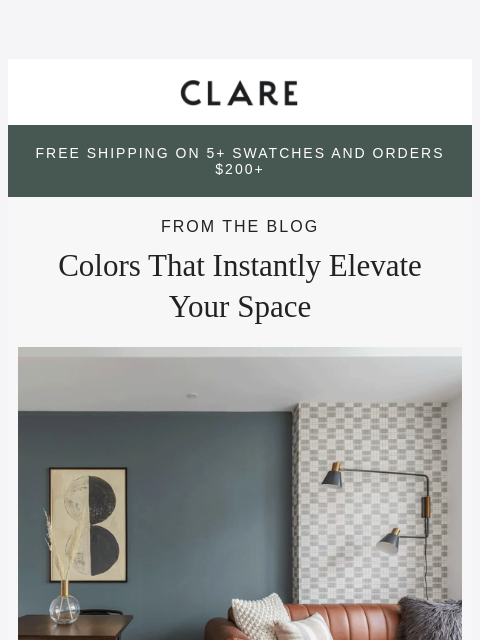 clare newsletter: It’s giving high-end… and it’s just paint 💎