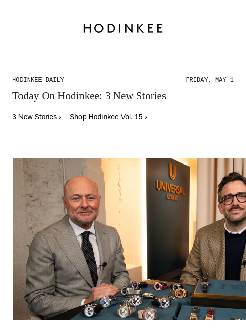 hodinkee newsletter: Hodinkee Daily | 05/01/2026