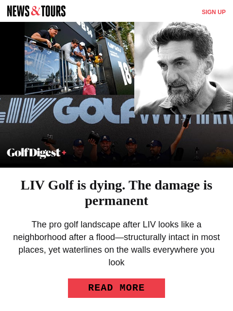 golfdigest newsletter: Welcome aboard the most exclusive trip in golf