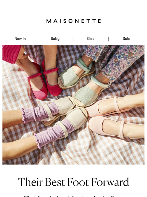 maisonette newsletter: Outgrown Their Shoes? Size Up For Summer