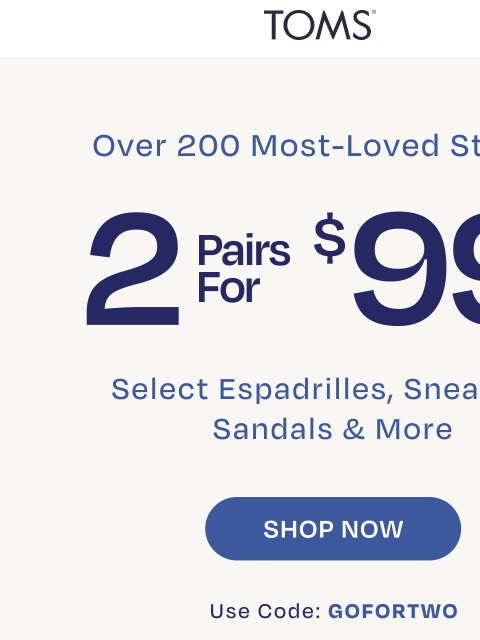 toms newsletter: Did You See This? 👉 2 for $99