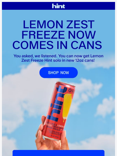 drinkhint newsletter: HUGE news 🍋