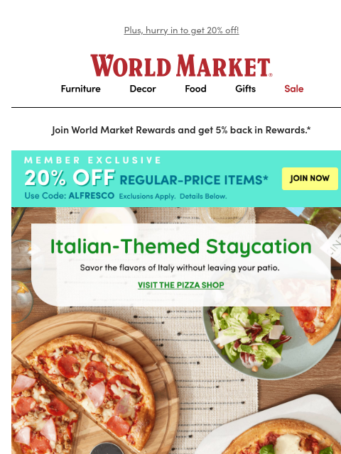 emailworldmarket newsletter: How to have an Italian staycation 🇮🇹🤌