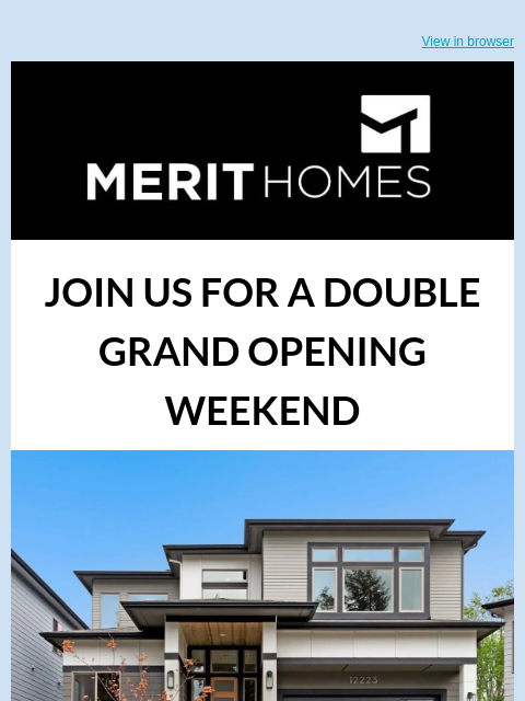 merithomesinc newsletter: 2 Model Home Grand Openings In Kirkland - Tour KIV...