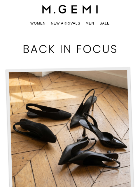mgemi newsletter: Spotlight On Slingbacks