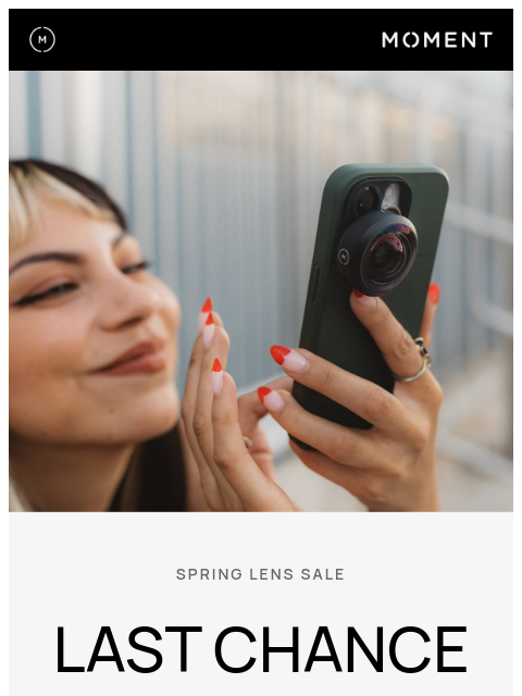 shopmoment newsletter: Last Chance: $25 off Lenses Ends Soon
