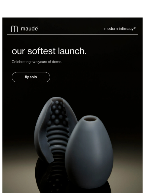getmaude newsletter: happy birthday to our softest launch.