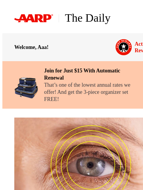 aarp newsletter: The Daily — 10 Conditions That Could Disqualify Yo...