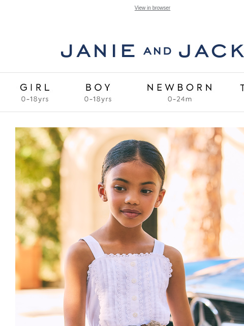 Plus, 20% off your purchase. View in browser Stores Janie and Jack Girl Boy Newborn Tween Janie and Jack Girl Boy Newborn Tween Girl Boy Newborn Girl Newborn Boy Accessories Sale Gift Services Refer A