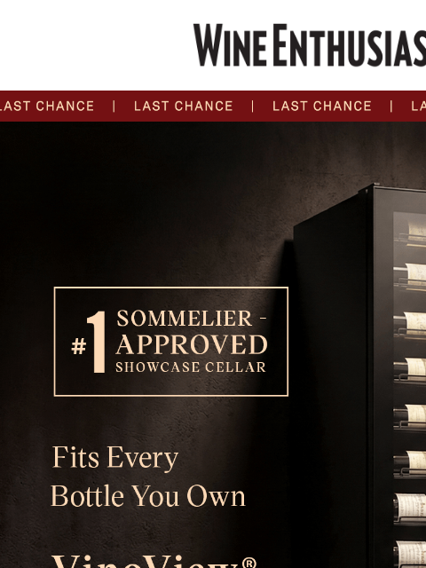 wineenthusiast newsletter: Final Hours: 15% off VinoView