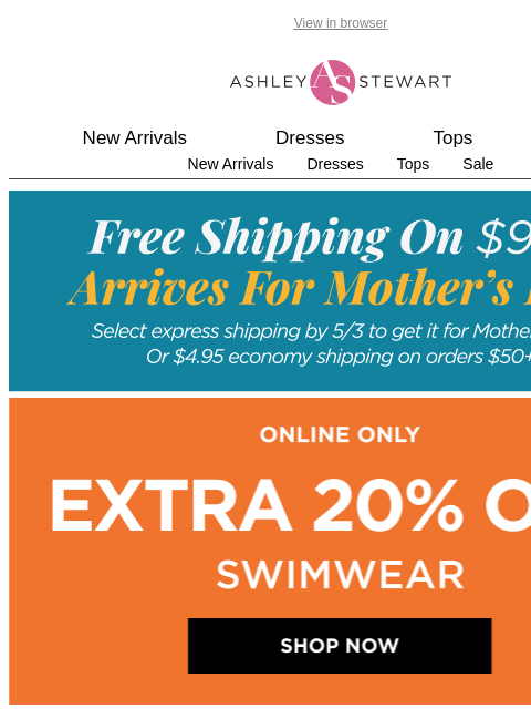 ashleystewart newsletter: Dive into new swim! 🌊🩱☀️