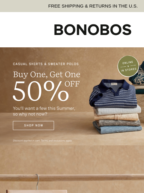 bonobos newsletter: These Jeans Stay on All Summer