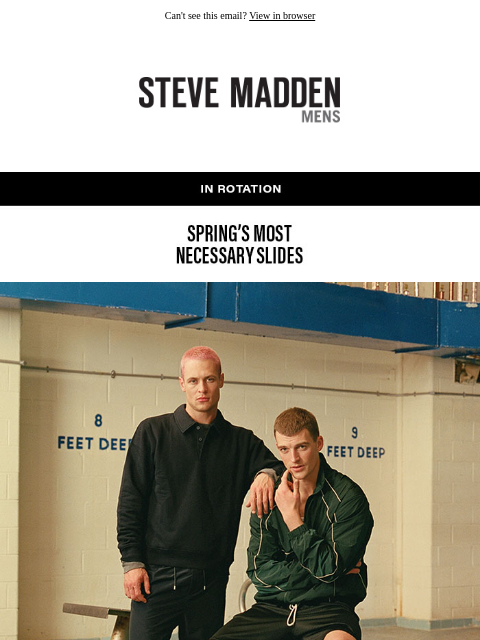 stevemadden newsletter: Slides For The Guys
