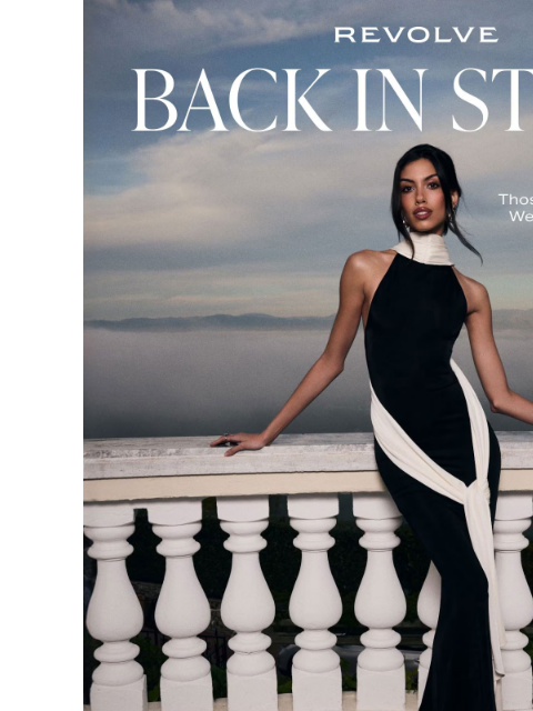 revolve newsletter: The Rich Girl Dress Everyone Wants Is Back