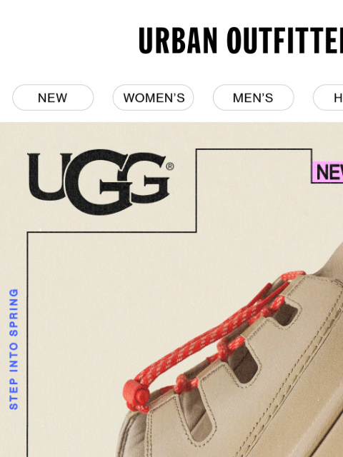 urbanoutfitters newsletter: Step into NEW UGG →