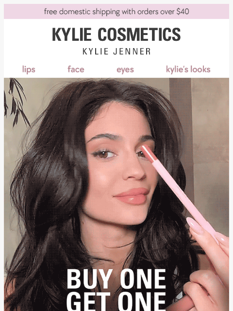 kyliecosmetics newsletter: almost over: BOGO FREE lip kits ⏰