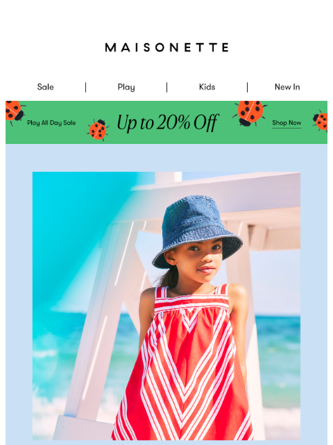 maisonette newsletter: Parade-Ready Picks in Red, White & Blue