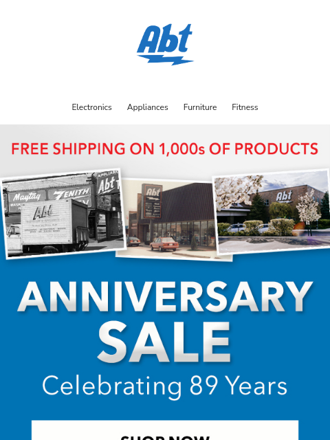 Celebrate 89 years of Abt with exclusive offers on your favorite brands. ‌ ‌ ‌ ‌ ‌ ‌ ‌ ‌ ‌ ‌ ‌ ‌ ‌ ‌ ‌ ‌ ‌ ‌ ‌ ‌ ‌ ‌ ‌ ‌ ‌ ‌ ‌ ‌ ‌ ‌ ‌ ‌ ‌ ‌ ‌ ‌ ‌ ‌ ‌ ‌ ‌ ‌ ‌ ‌ ‌ ‌ ‌ ‌ ‌ ‌ ‌ ‌ ‌ ‌ ‌ ‌ ‌ ‌ ‌ ‌ ‌ ‌ ‌ ‌