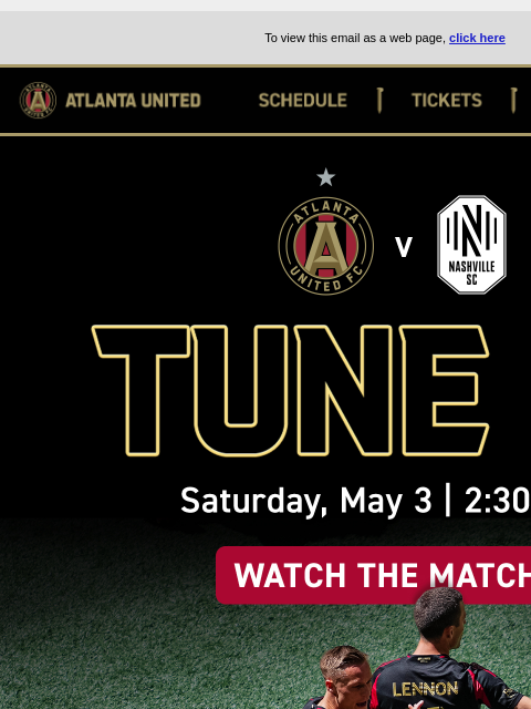 Southern Standoff vs Nashville SC... ﻿͏ ﻿͏ ﻿͏ ﻿͏ ﻿͏ ﻿͏ ﻿͏ ﻿͏ ﻿͏ ﻿͏ ﻿͏ ﻿͏ ﻿͏ ﻿͏ ﻿͏ ﻿͏ ﻿͏ ﻿͏ ﻿͏ ﻿͏ ﻿͏ ﻿͏ To view this email as a web page, click here Atlanta United SCHEDULE Tickers Shop ATL UTD2 Tune-in