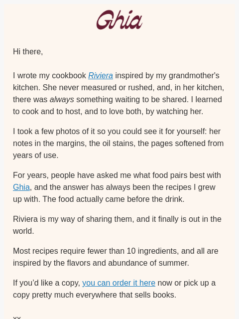 drinkghia newsletter: I Wrote A Cookbook