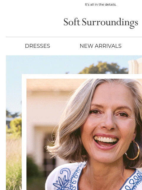 softsurroundings newsletter: Relaxed & Refined Styles