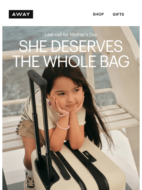 awaytravel newsletter: Last chance: get gifts by Mother’s Day