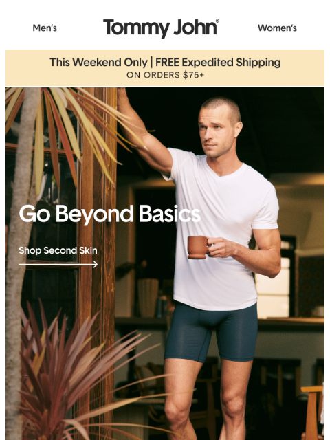 tommyjohn newsletter: Re: Your Summer Essentials Upgrade