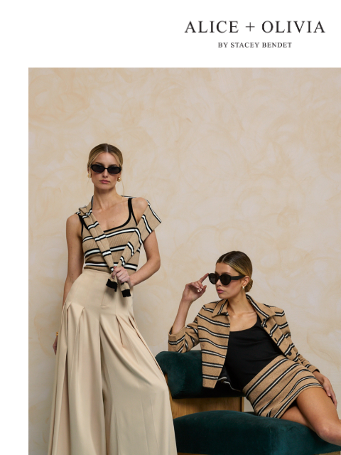 aliceandolivia newsletter: Summer Statement Suits