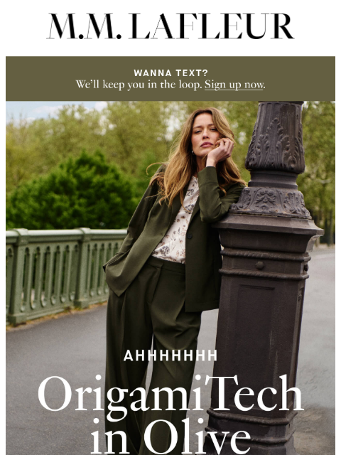 mmlafleur newsletter: Guess which OrigamiTech color is back 🍸