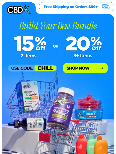 cbdfx newsletter: Build the perfect CBD bundle & save up to 20%!