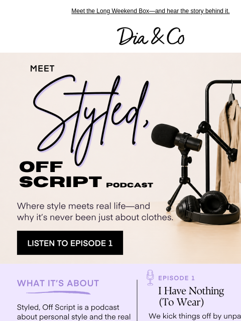 dia newsletter: We launched something new 🎙️