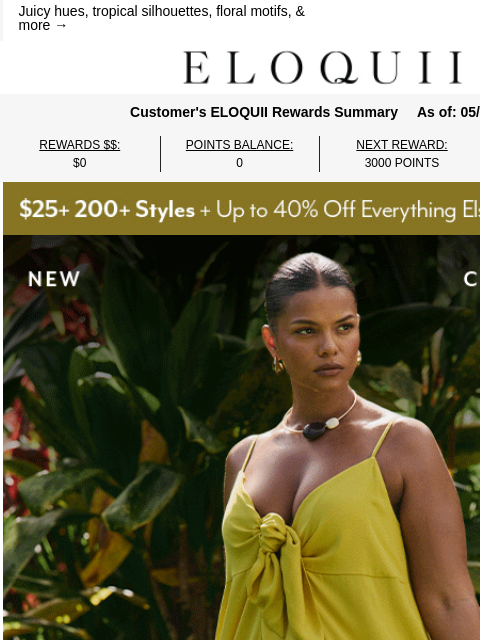 eloquii newsletter: NEW! The Hothouse Hues Collection 🧡