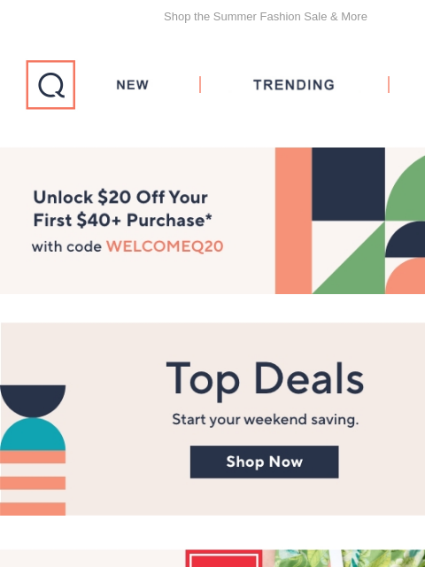 Shop the Summer Fashion Sale & More QVC New TRENDING DEALS Unlock $20 off Your First Purchase deals athletic shoes food prices dyson fashion smart home smart home NYDJ Marilyn Straight Crop Jeans