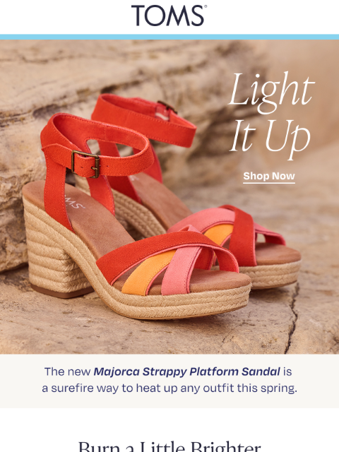 toms newsletter: ALL NEW: Spring’s Hottest Color