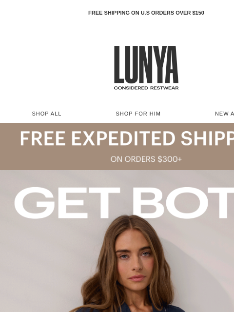 lunya newsletter: For her, and you