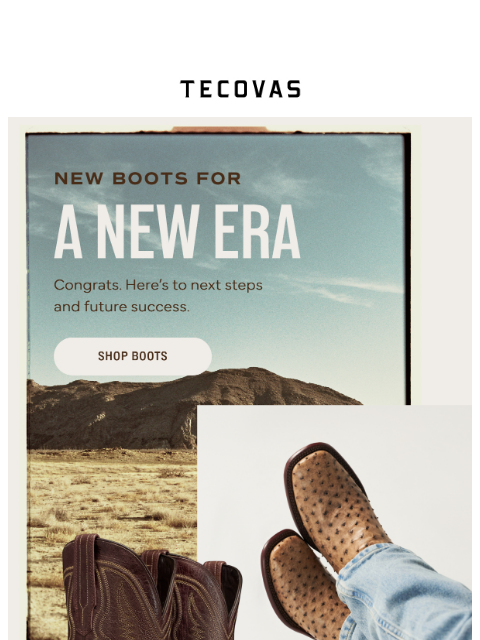 tecovas newsletter: Congrats, Grads!