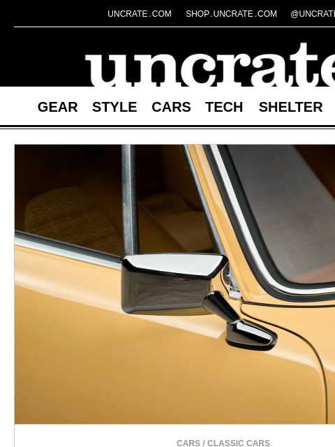 uncrate newsletter: Keith Martin's 1975 Porsche 911S Coupe Sportomatic...