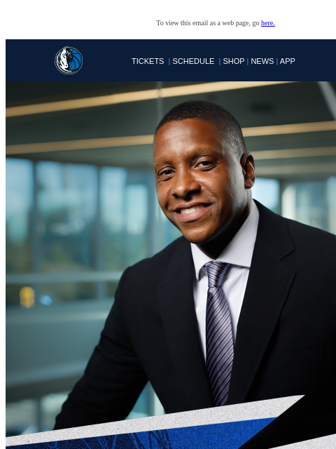 mavsmail newsletter: It's Official! Welcome, Masai Ujiri!