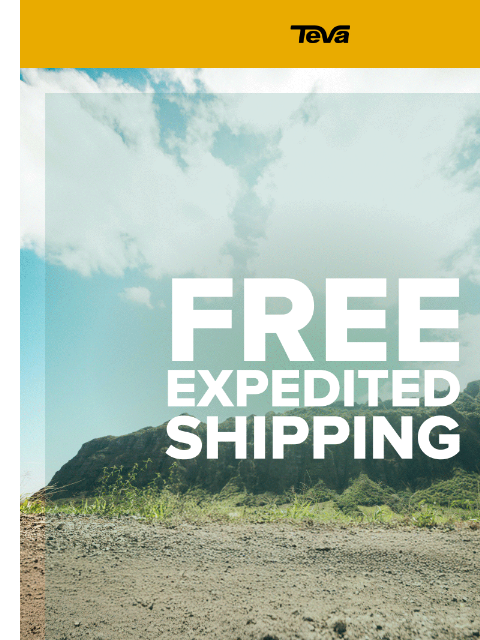teva newsletter: Get It by Mother’s Day — Free Expedited Shipping