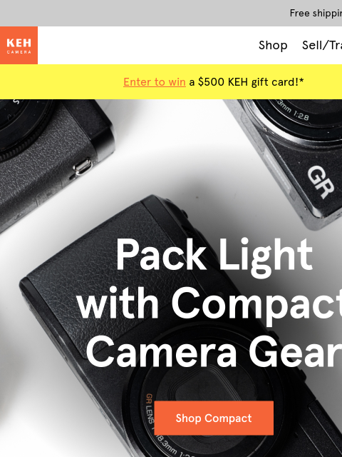 keh newsletter: The perfect "grab and go" camera gear