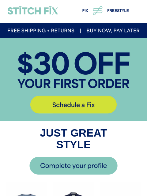 stitchfix newsletter: $30 off? This is your sign