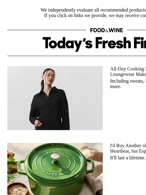 foodandwine newsletter: Rare Deal: Save 61% on the Staub Dutch Oven That'l...