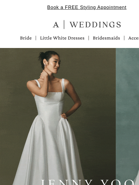 anthropologie newsletter: Jenny Yoo exclusively for AnthroWeddings