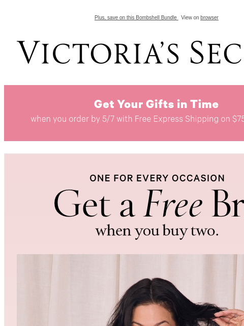Plus, save on this Bombshell Bundle View on browser Victoria's Secret Display images to show real-time content Display images to show real-time content Display images to show real-time content Shop