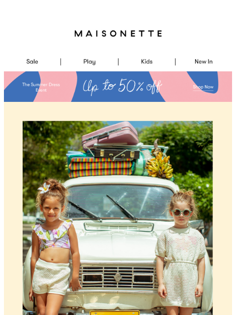 maisonette newsletter: This Summer, Everything Ships Free ☀️