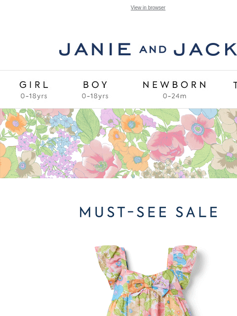Up to 60% off so many styles. View in browser Stores Janie and Jack Girl Boy Newborn Tween Janie and Jack Girl Boy Newborn Tween Girl Boy Newborn Girl Newborn Boy Accessories Sale Gift Services Refer A