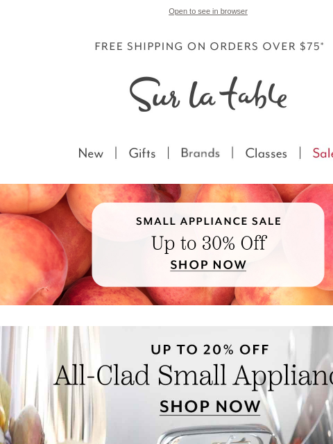 Up to 30% off All-Clad, Vitamix, Anova and more! Plus, recipes to help you make the most of your kitchen finds. ‌ ‌ ‌ ‌ ‌ ‌ ‌ ‌ ‌ ‌ ‌ ‌ ‌ ‌ ‌ ‌ ‌ ‌ ‌ ‌ ‌ ‌ ‌ ‌ ‌ ‌ ‌ ‌ ‌ ‌ ‌ ‌ ‌ ‌ ‌ ‌ ‌ ‌ ‌ ‌ ‌ ‌ ‌ ‌ ‌