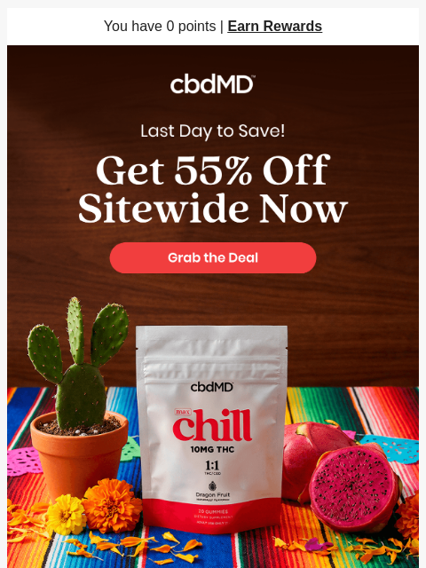 cbdmd newsletter: 55% Off Sitewide Ends At Midnight