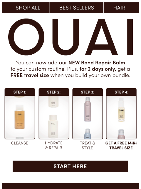 theouai newsletter: FREE travel size for 2 days only